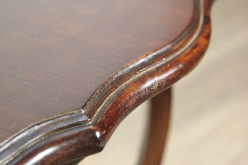 Tavolino tavolo antico da salotto per tè soggiorno in legno inglese chippendale Arredamento