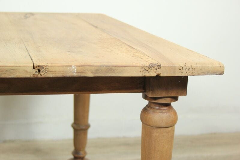 Tavolino tavolo da salotto basso antico classico rustico in legno chiaro Arredamento