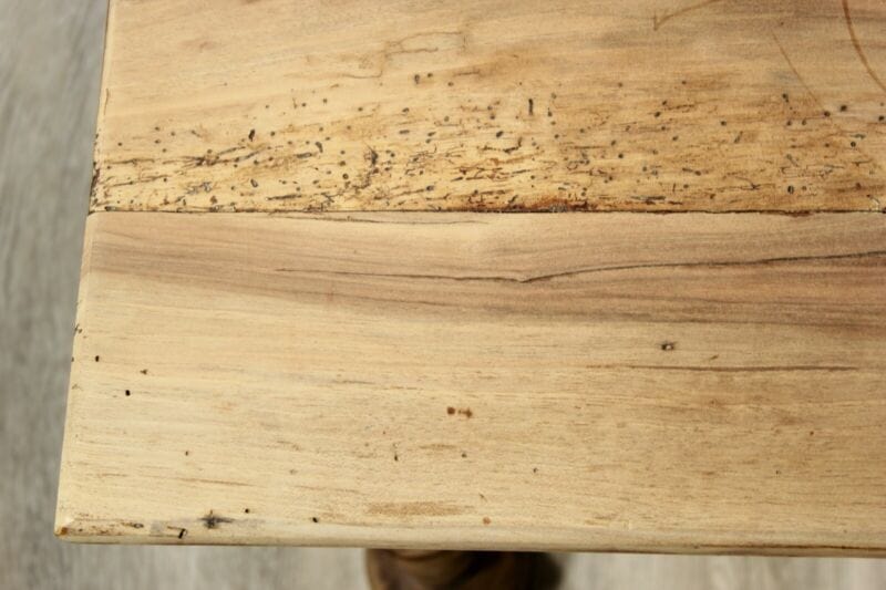 Tavolino tavolo da salotto basso antico classico rustico in legno chiaro Arredamento