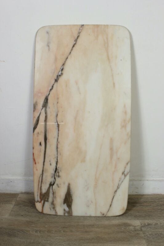 Tavolino tavolo vintage da salotto basso di modernariato anni 60 70 con marmo Arredamento