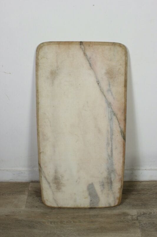 Tavolino tavolo vintage da salotto basso di modernariato anni 60 70 con marmo Arredamento