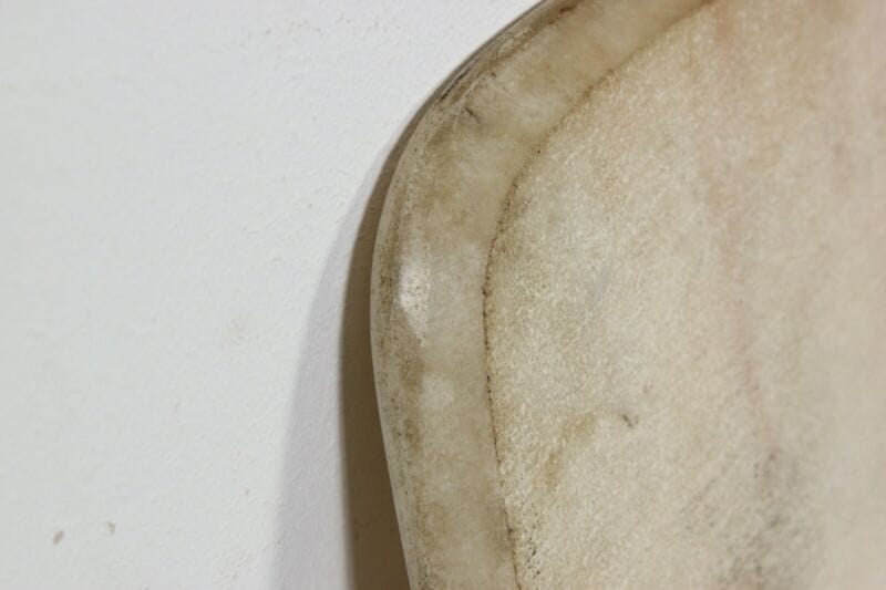 Tavolino tavolo vintage da salotto basso di modernariato anni 60 70 con marmo Arredamento