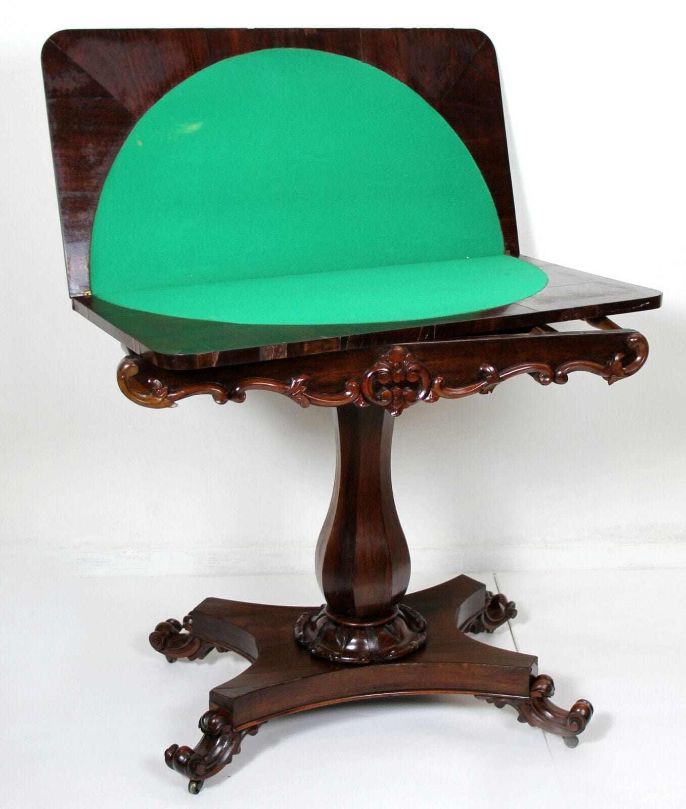 TAVOLO DA GIOCO ANTICO IN LEGNO DI PALISSANDRO CONSOLLE  VICTORIAN  CARD TABLE Arredamento