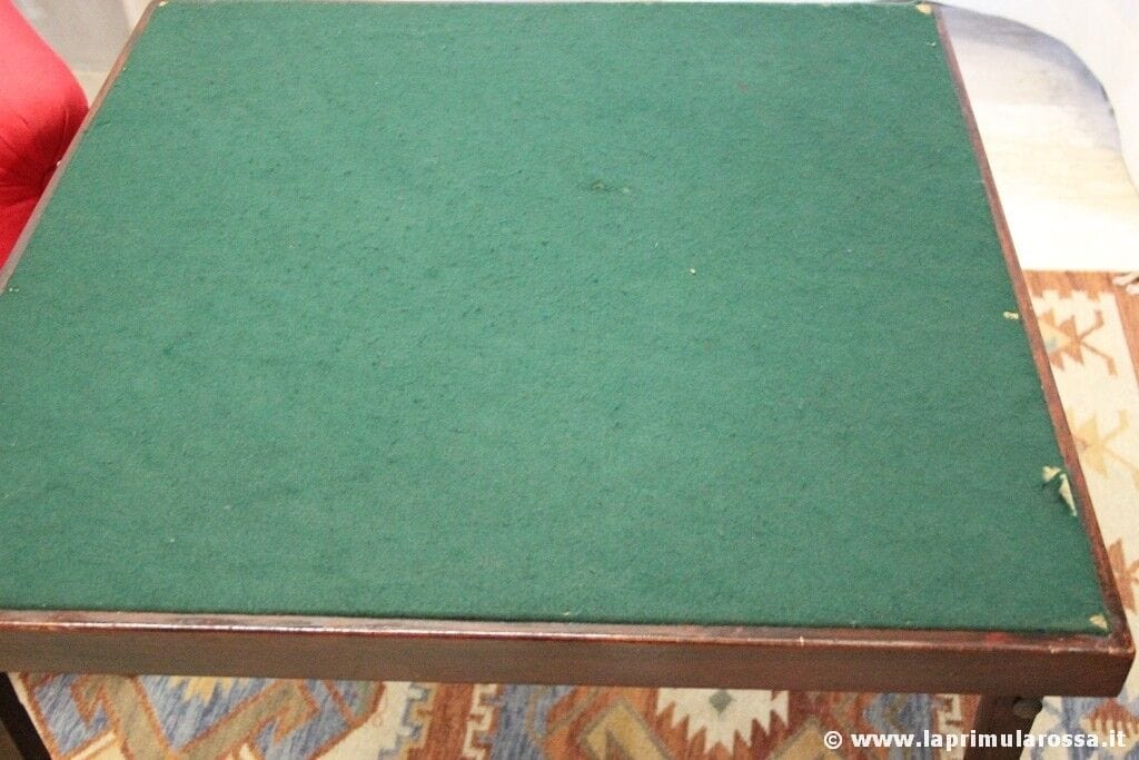 TAVOLO DA GIOCO ANTICO PIEGHEVOLE TAVOLINO DA POKER 900 INGLESE CARD TABLE Arredamento