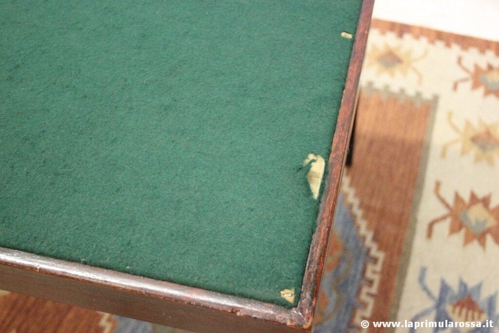 TAVOLO DA GIOCO ANTICO PIEGHEVOLE TAVOLINO DA POKER 900 INGLESE CARD TABLE Arredamento