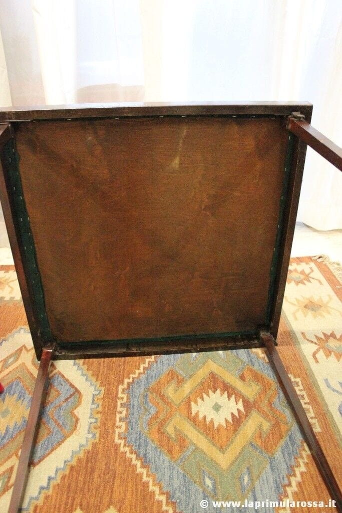 TAVOLO DA GIOCO ANTICO PIEGHEVOLE TAVOLINO DA POKER 900 INGLESE CARD TABLE Arredamento