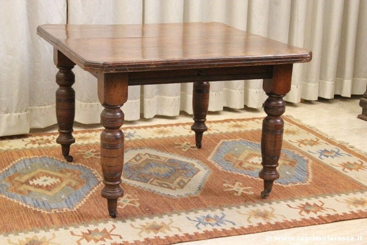 TAVOLO DA PRANZO ANTICO ALLUNGABILE IN LEGNO VINTAGE ENGLISH DINING TABLE Arredamento