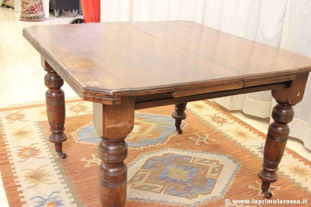 TAVOLO DA PRANZO ANTICO ALLUNGABILE IN LEGNO VINTAGE ENGLISH DINING TABLE Arredamento