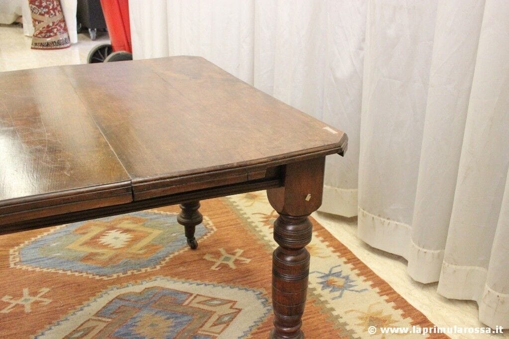 TAVOLO DA PRANZO ANTICO ALLUNGABILE IN LEGNO VINTAGE ENGLISH DINING TABLE Arredamento