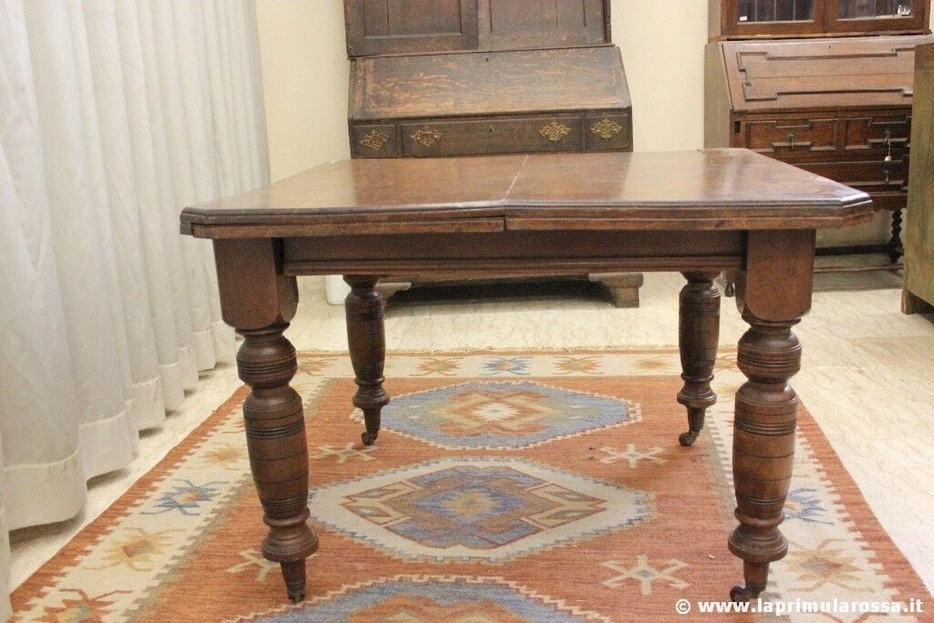 TAVOLO DA PRANZO ANTICO ALLUNGABILE IN LEGNO VINTAGE ENGLISH DINING TABLE Arredamento