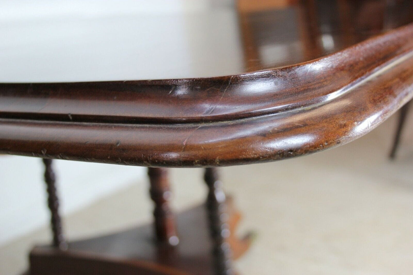 TAVOLO DA PRANZO ANTICO IN LEGNO MASSELLO DI MOGANO INGLESE SALA SALOTTO MOBILE Arredamento