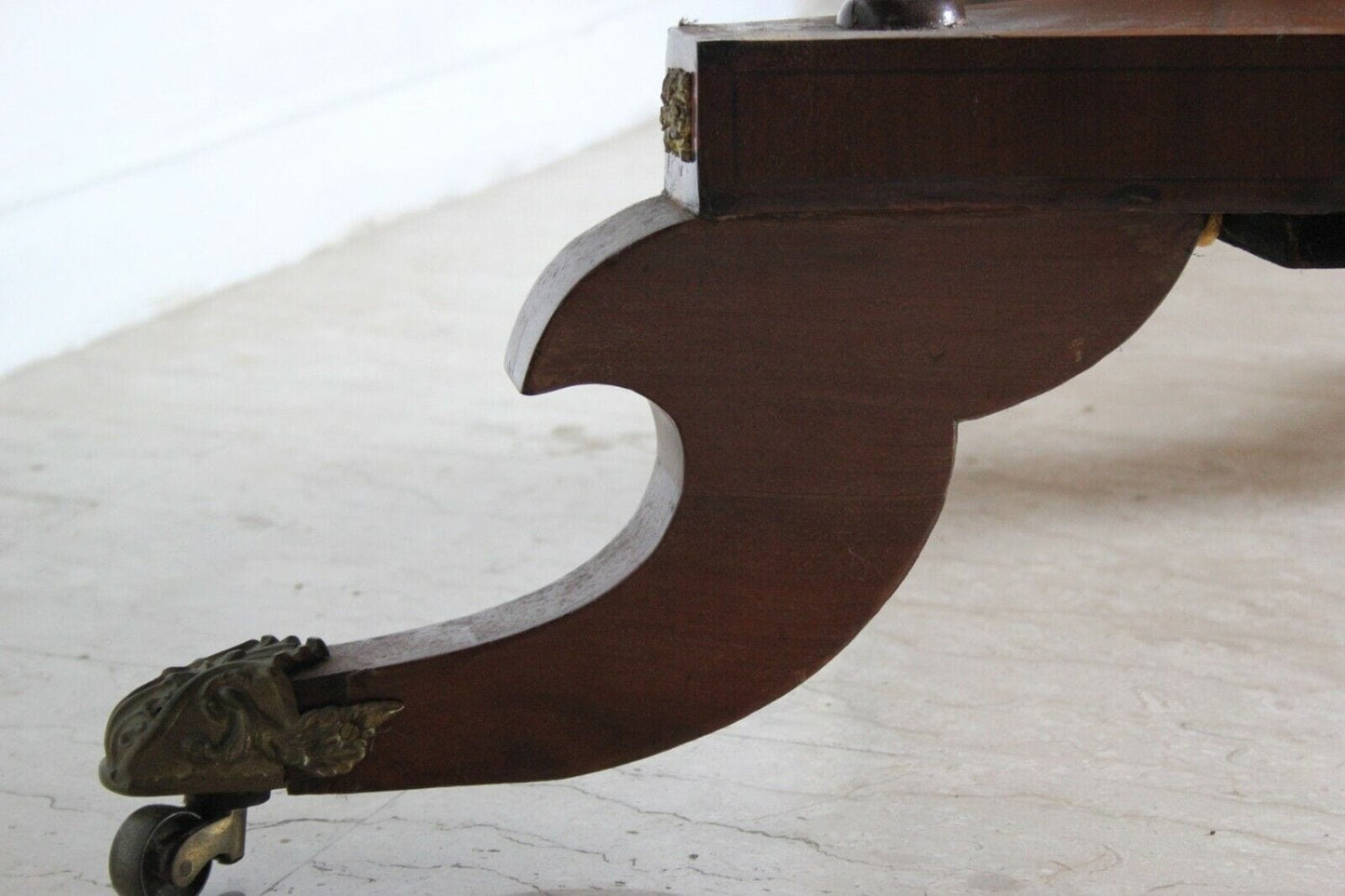 TAVOLO DA PRANZO ANTICO IN LEGNO MASSELLO DI MOGANO INGLESE SALA SALOTTO MOBILE Arredamento