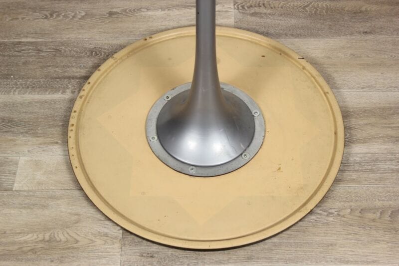 Tavolo Tulip tondo usato Grigio e Nero tavolino a fungo originale Vintage 70 cm Arredamento