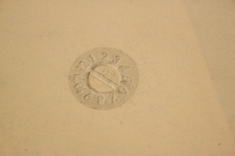 Tavolo Tulip tondo usato Grigio e Nero tavolino a fungo originale Vintage 70 cm Arredamento