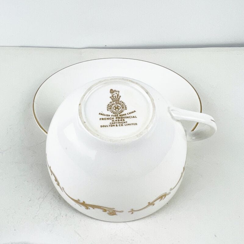Tazza da the antica stile inglese in porcellana bianca Royal Doulton tazzina tè Ceramiche e Porcellane
