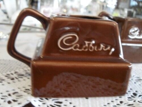 TAZZA RETRO PUBBLICITARIA IN CERAMICA  VINTAGE ENGLISH CADBURY'S CHOCOLATE MUG Ceramiche e Porcellane