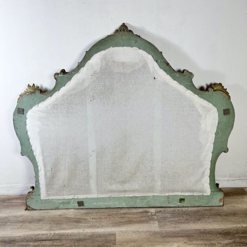 Testata testiera da per Letto in stile antico barocco in legno tessuto imbottita Arredamento