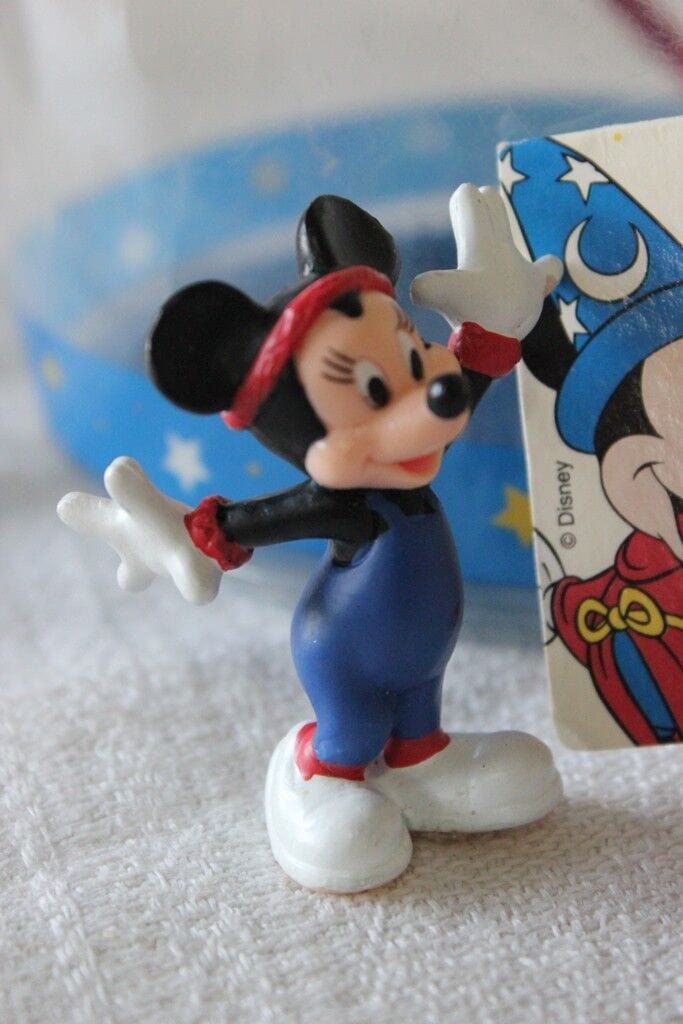 TOPOLINO H 7 cm SERIE RETRO' DI SEI FIGURE DISNEY MICKEY MOUSE SPORT Giocattoli vintage