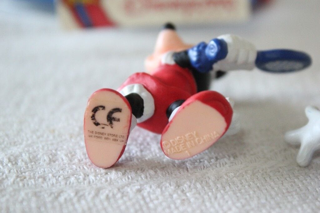 TOPOLINO H 7 cm SERIE RETRO' DI SEI FIGURE DISNEY MICKEY MOUSE SPORT Giocattoli vintage