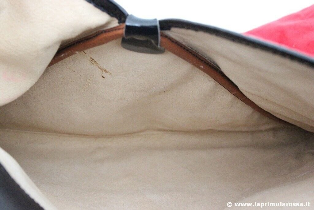 TRAMONTANO BORSA A SPALLA VINTAGE PELLE NERA - VINTAGE LEATHER BAG MADE IN ITAY Borse Scialli & Foulard