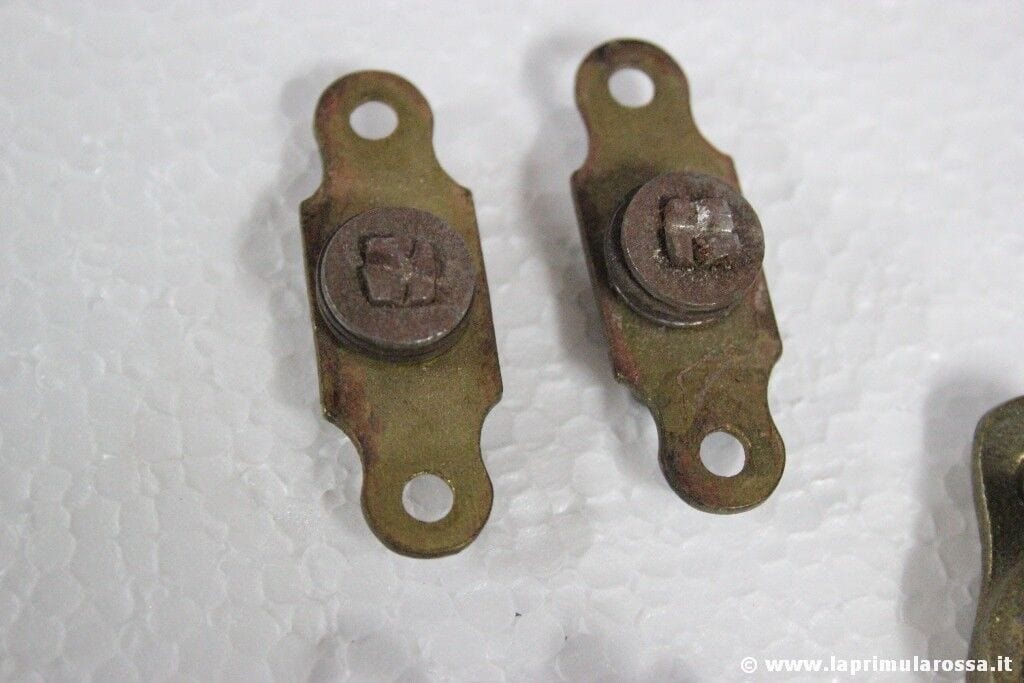 TRE COPPIE DI GANCI ANTICHI X SPECCHIO BASCULANTE GANCIO D'EPOCA SPECCHIERA Restauro