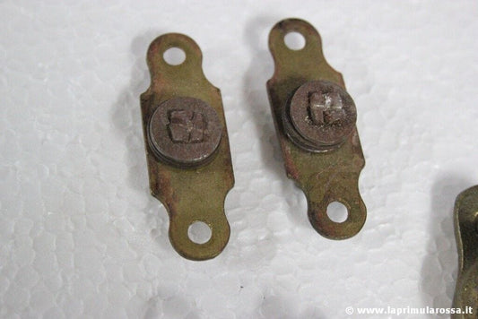 TRE COPPIE DI GANCI ANTICHI X SPECCHIO BASCULANTE GANCIO D'EPOCA SPECCHIERA Restauro