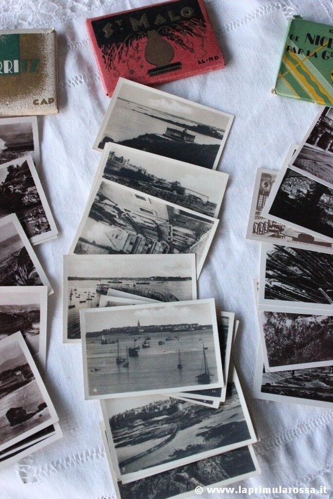 TRE RACCOLTE DI CARTOLINE FRANCESI VINTAGE VINTAGE ST.MALO NICE PHOTO SOUVENIR Vintage