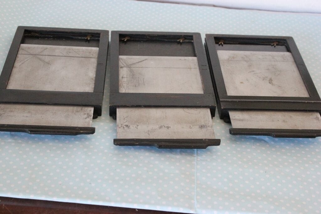 TRE VECCHIE PORTALASTRE X FOTOCAMERA - VECCHIO MATERIALE FOTOGRAFICO Attrezzi e Strumenti