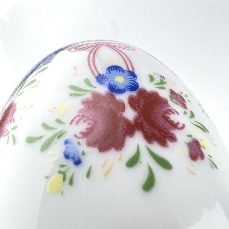 Uovo da Collezione vintage in Porcellana bianca ceramica scatola portagioie Ceramiche e Porcellane