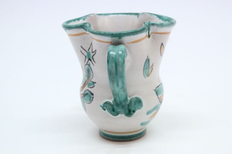 Vaso in ceramica di vietri porta fiori caraffa brocca vintage Vasetto CASSETTA . Ceramiche e Porcellane