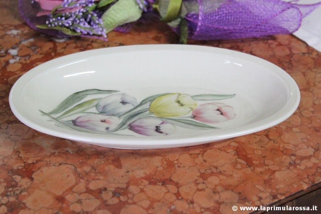 VASSOIETTO IN CERAMICA BAVARIA ANNO 1989 DIPINTO A MANO - VINTAGE GERMANY BOWL Ceramiche e Porcellane