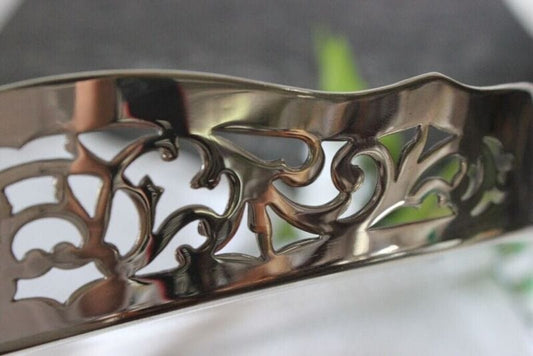 Vassoio antico in sheffield guantiera in silver plated Sheffield & Argento