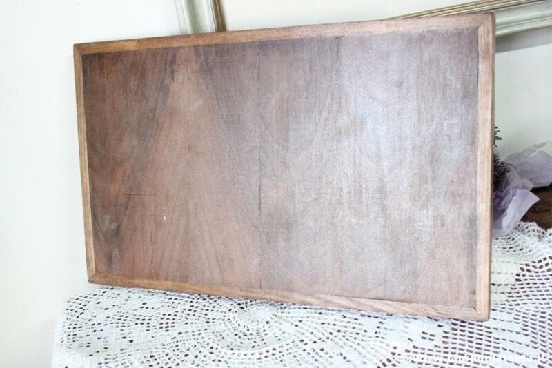 VASSOIO D'EPOCA IN LEGNO FORMA RETTANGOLARE cm 28X46 - VINTAGE WOODEN TRAY Complementi d'arredo