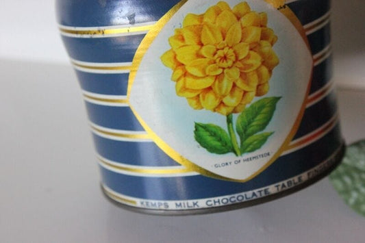 VECCHIA SCATOLA IN LATTA DA COLLEZIONE biscotti  INGLESI KEMPS BARATTOLO VINTAGE Pubblicità vintage