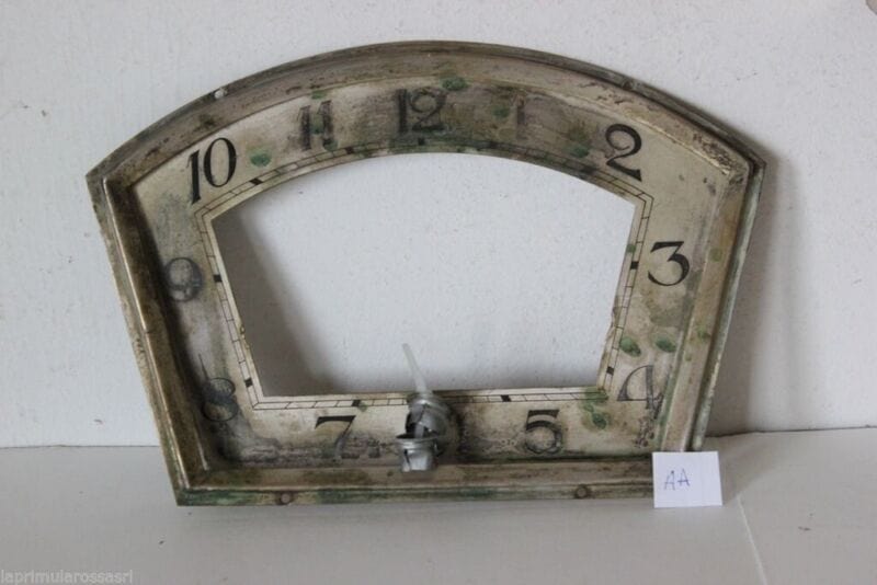 VECCHIO QUADRANTE PER OROLOGIO A PENDOLO D'EPOCA Orologi, Accessori & Ricambi