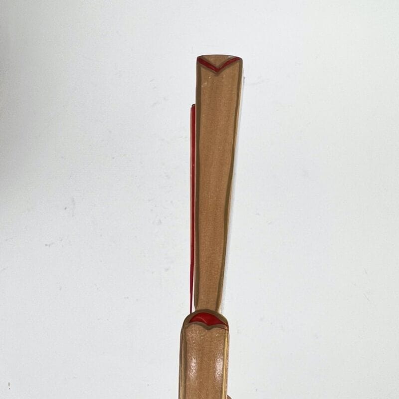 Ventaglio vintage per signora in legno naturale e tessuto dipinto a mano fiori Ventagli