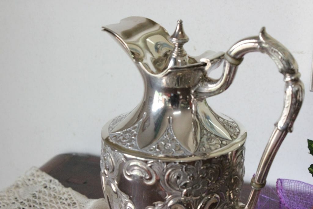 VERSATOIO ANTICO IN SHEFFIELD JAMES DIXON & SONS CARAFFA INGLESE EP. 800 TEIERA Sheffield & Argento