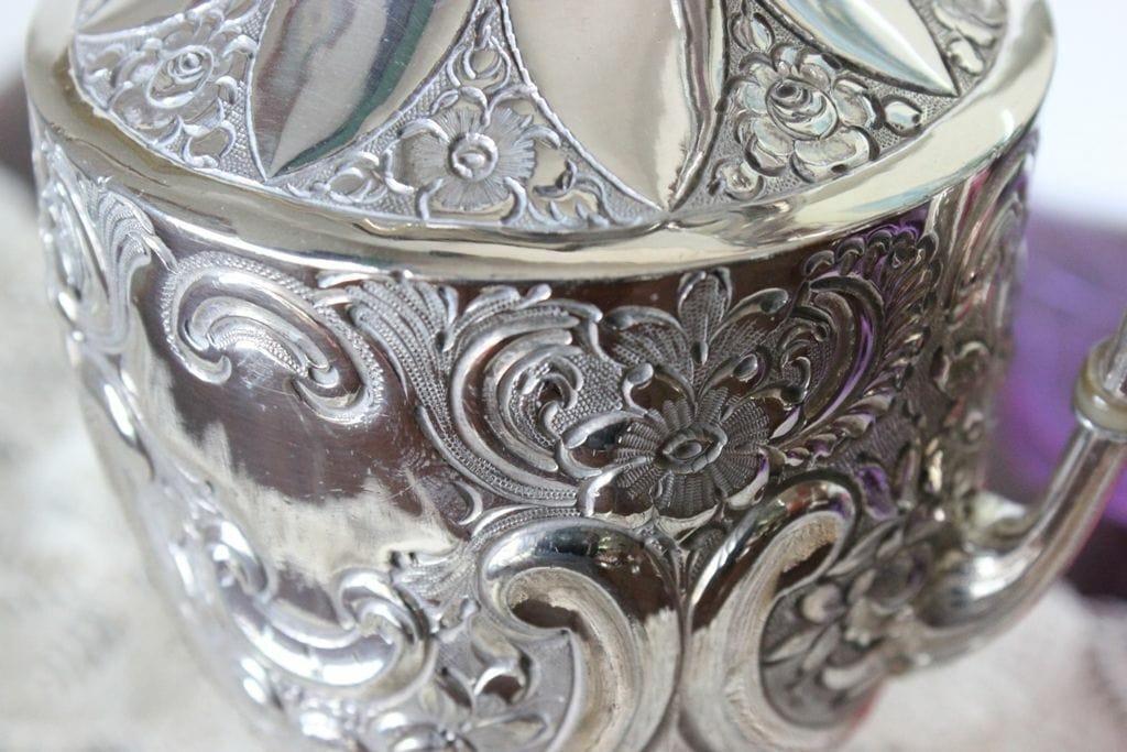 VERSATOIO ANTICO IN SHEFFIELD JAMES DIXON & SONS CARAFFA INGLESE EP. 800 TEIERA Sheffield & Argento
