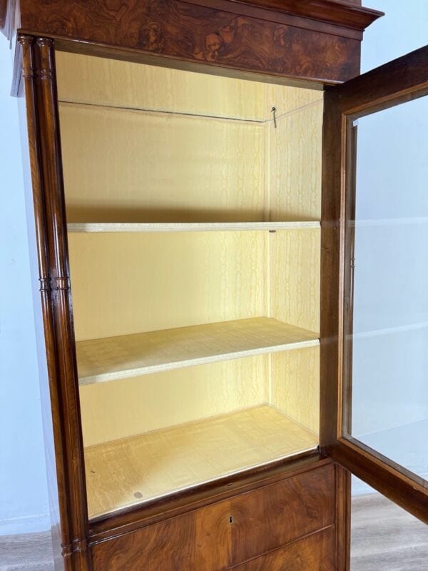 Vetrina antica 800 cristalliera armadio credenza libreria stile Luigi FIlippo Arredamento