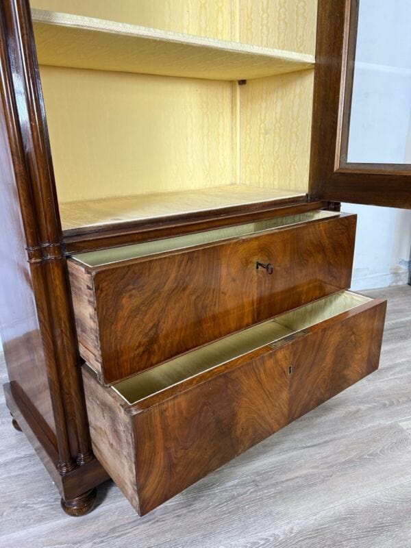 Vetrina antica 800 cristalliera armadio credenza libreria stile Luigi FIlippo Arredamento