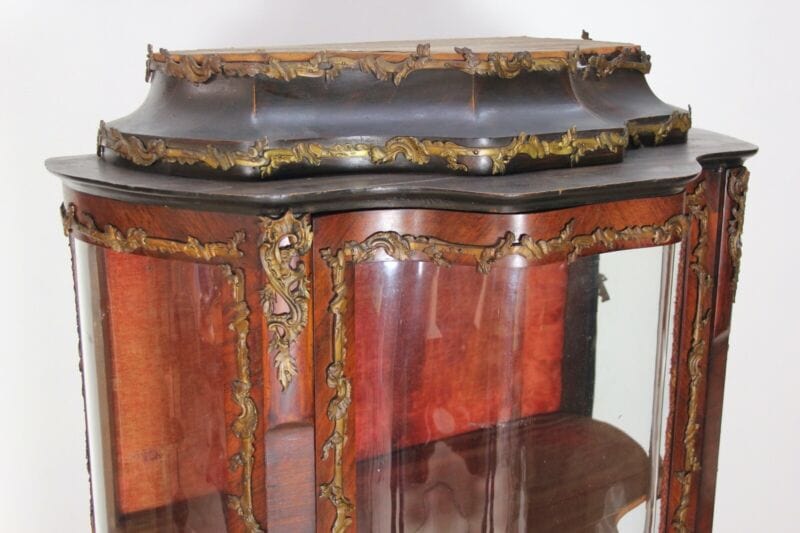 Vetrina antica cristalliera in legno vetrinetta francese mobile napoleone III Arredamento