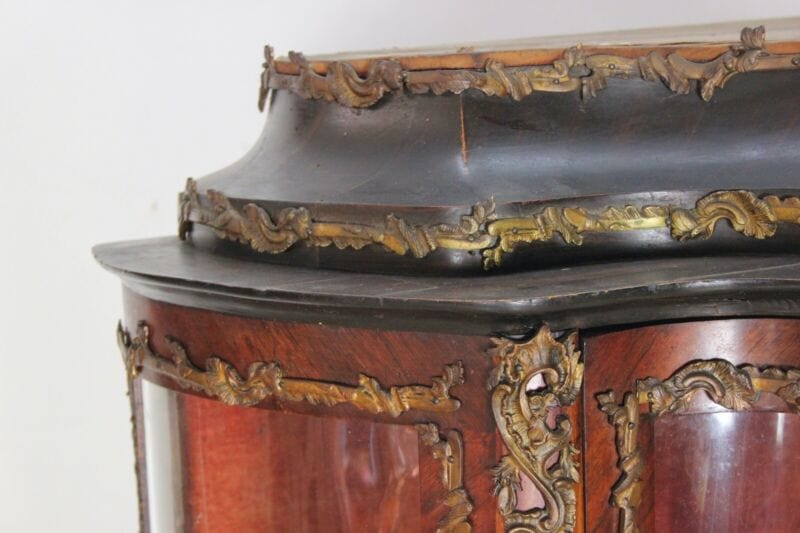 Vetrina antica cristalliera in legno vetrinetta francese mobile napoleone III Arredamento