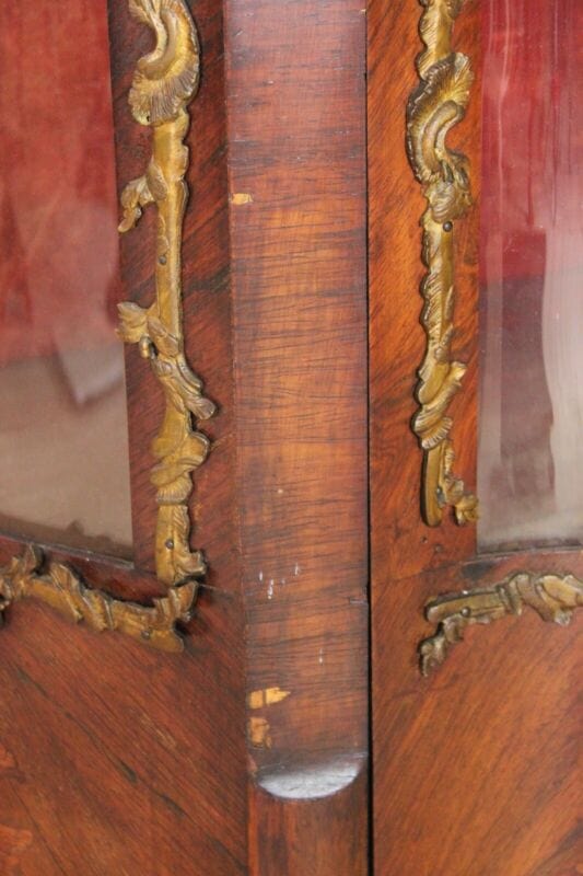 Vetrina antica cristalliera in legno vetrinetta francese mobile napoleone III Arredamento