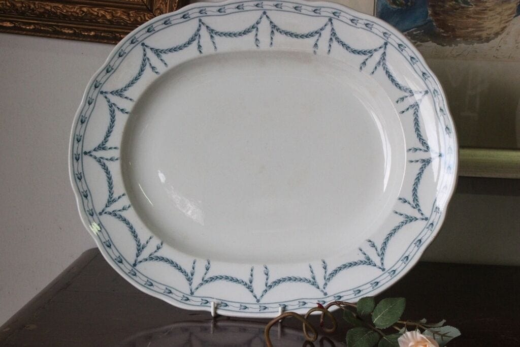 WEDGWOOD ETRURIA GRANDE PIATTO ANTICO DA PORTATA IN CERAMICA VECCHIO VASSOIO Ceramiche e Porcellane
