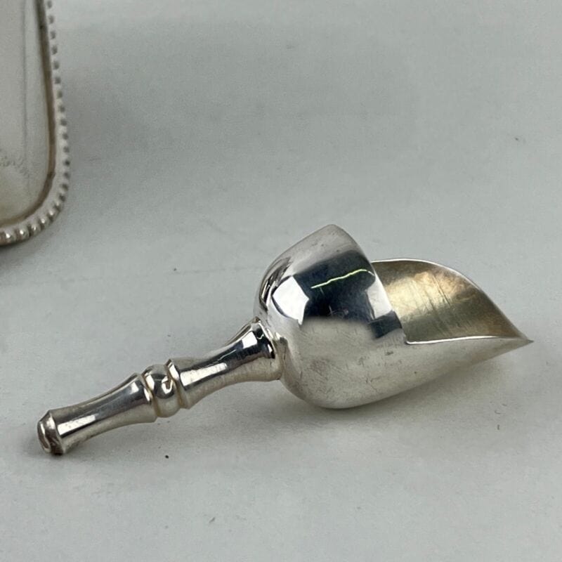 Zuccheriera in Argento silver plated stile Antico 800 carboniera con paletta Sheffield & Argento