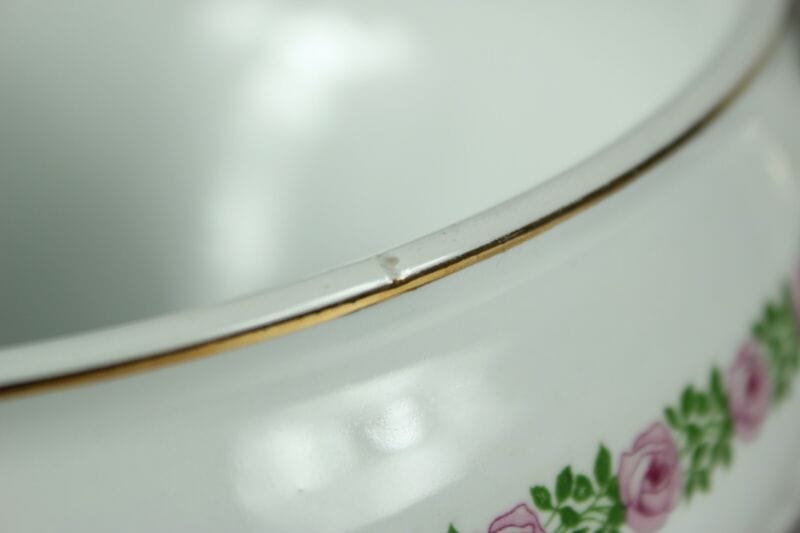 Zuppiera antica in ceramica bianca vecchia legumiera d'epoca Sci Laveno Verbanum Ceramiche e Porcellane