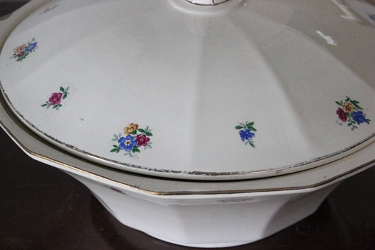 ZUPPIERA ANTICA IN CERAMICA SARREGUEMINES / LEGUMIERA FRANCESE D'EPOCA Ceramiche e Porcellane