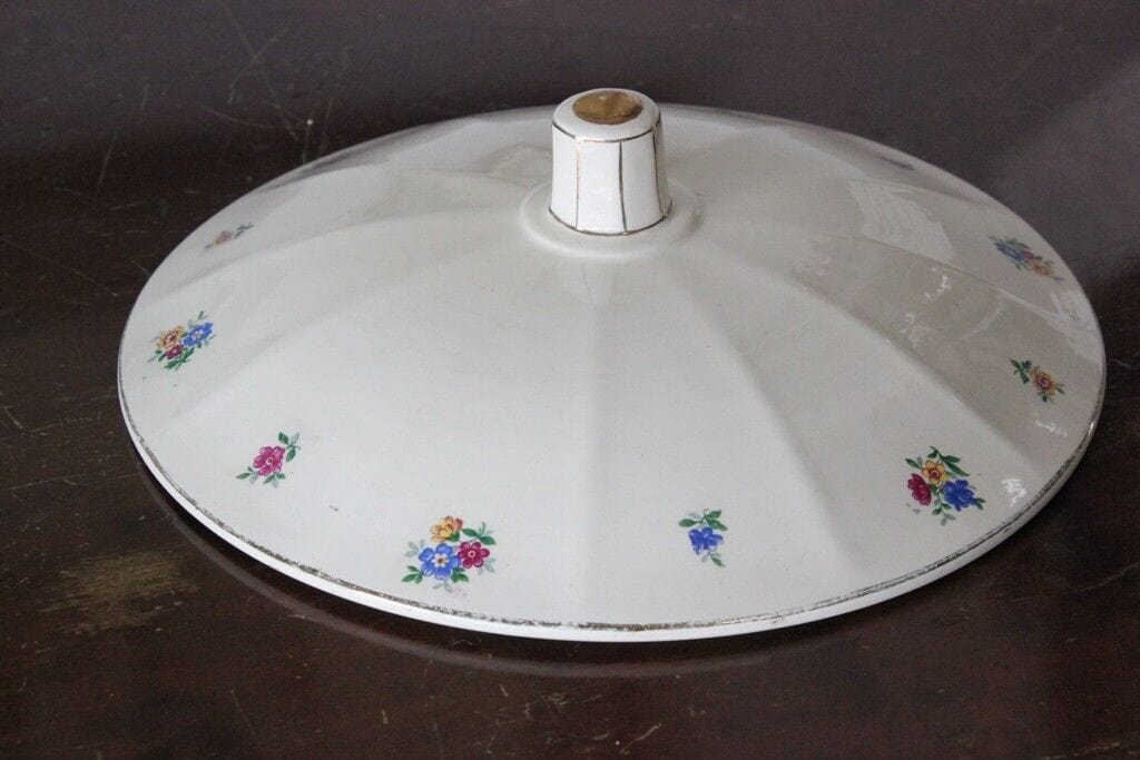 ZUPPIERA ANTICA IN CERAMICA SARREGUEMINES / LEGUMIERA FRANCESE D'EPOCA Ceramiche e Porcellane