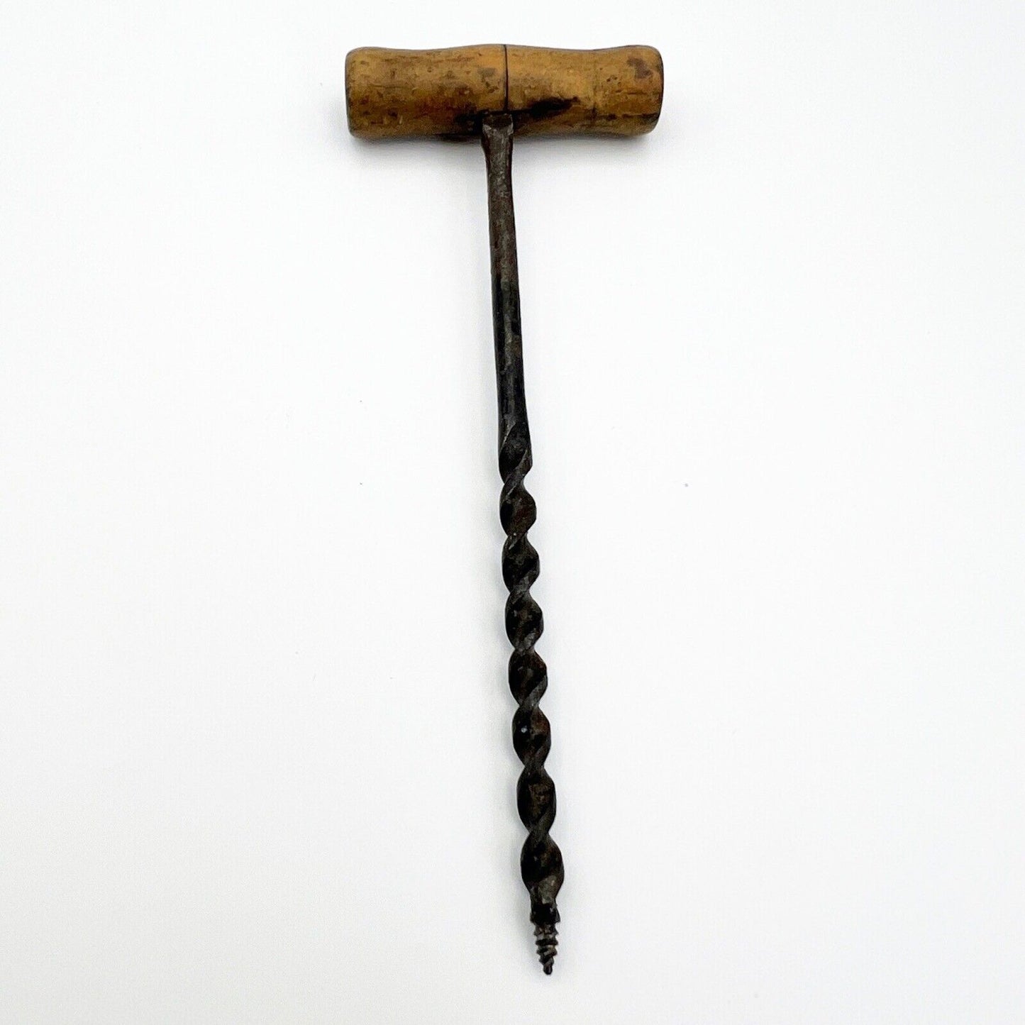 Punteruolo Succhiello Trivellino Antico In legno ferro trapano ferramenta 6 mm
