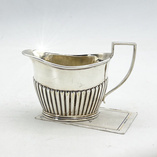 Antico Bricco per latte in Argento Sheffield Piccola Lattiera in Silver Plate